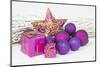 Christmas Decoration Purple Pink Ones-Andrea Haase-Mounted Photographic Print