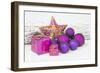 Christmas Decoration Purple Pink Ones-Andrea Haase-Framed Photographic Print