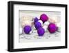 Christmas Decoration Purple Pink Ones-Andrea Haase-Framed Photographic Print