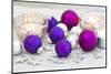 Christmas Decoration Purple Pink Ones-Andrea Haase-Mounted Photographic Print