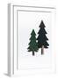 Christmas Decoration, Still Life Made of Wood, Fir Trees in Winter-Petra Daisenberger-Framed Photographic Print