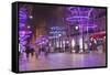 Christmas Decorations Along the Champs Elysees in Paris, France, Europe-Julian Elliott-Framed Stretched Canvas