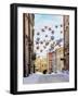 Christmas decorations at Grodzka Street, Old Town, winter, Lublin, Lublin Voivodeship, Poland-Karol Kozlowski-Framed Photographic Print