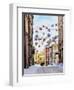 Christmas decorations at Grodzka Street, Old Town, winter, Lublin, Lublin Voivodeship, Poland-Karol Kozlowski-Framed Photographic Print