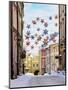 Christmas decorations at Grodzka Street, Old Town, winter, Lublin, Lublin Voivodeship, Poland-Karol Kozlowski-Mounted Photographic Print