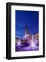 Christmas decorations at the main square of Zamosc, Lublin Voivodeship, Poland-Karol Kozlowski-Framed Photographic Print