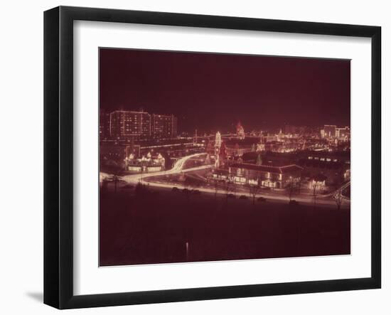 Christmas Decorations, Chicago-Andreas Feininger-Framed Photographic Print