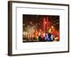 Christmas Decorations in front of the Radio City Music Hall in the Snow on a Winter Night-Philippe Hugonnard-Framed Art Print