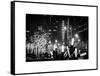 Christmas Decorations in front of the Radio City Music Hall in the Snow on a Winter Night-Philippe Hugonnard-Framed Stretched Canvas