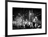 Christmas Decorations in front of the Radio City Music Hall in the Snow on a Winter Night-Philippe Hugonnard-Framed Art Print