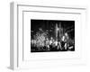 Christmas Decorations in front of the Radio City Music Hall in the Snow on a Winter Night-Philippe Hugonnard-Framed Art Print