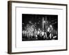 Christmas Decorations in front of the Radio City Music Hall in the Snow on a Winter Night-Philippe Hugonnard-Framed Art Print