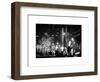 Christmas Decorations in front of the Radio City Music Hall in the Snow on a Winter Night-Philippe Hugonnard-Framed Art Print
