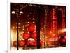 Christmas Decorations in front of the Radio City Music Hall in the Snow-Philippe Hugonnard-Framed Photographic Print