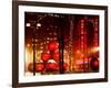 Christmas Decorations in front of the Radio City Music Hall in the Snow-Philippe Hugonnard-Framed Photographic Print