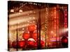 Christmas Decorations in front of the Radio City Music Hall in the Snow-Philippe Hugonnard-Stretched Canvas