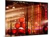 Christmas Decorations in front of the Radio City Music Hall in the Snow-Philippe Hugonnard-Mounted Photographic Print