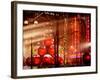 Christmas Decorations in front of the Radio City Music Hall in the Snow-Philippe Hugonnard-Framed Photographic Print