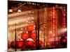 Christmas Decorations in front of the Radio City Music Hall in the Snow-Philippe Hugonnard-Mounted Photographic Print