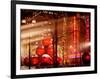 Christmas Decorations in front of the Radio City Music Hall in the Snow-Philippe Hugonnard-Framed Photographic Print