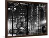 Christmas Decorations in front of the Radio City Music Hall in the Snow-Philippe Hugonnard-Framed Photographic Print