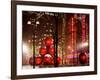 Christmas Decorations in front of the Radio City Music Hall in the Snow-Philippe Hugonnard-Framed Art Print