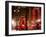 Christmas Decorations in front of the Radio City Music Hall in the Snow-Philippe Hugonnard-Framed Art Print