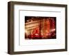 Christmas Decorations in front of the Radio City Music Hall in the Snow-Philippe Hugonnard-Framed Art Print