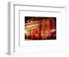 Christmas Decorations in front of the Radio City Music Hall in the Snow-Philippe Hugonnard-Framed Art Print