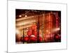 Christmas Decorations in front of the Radio City Music Hall in the Snow-Philippe Hugonnard-Mounted Art Print