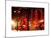 Christmas Decorations in front of the Radio City Music Hall in the Snow-Philippe Hugonnard-Mounted Art Print