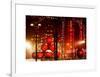 Christmas Decorations in front of the Radio City Music Hall in the Snow-Philippe Hugonnard-Framed Art Print