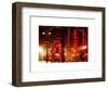 Christmas Decorations in front of the Radio City Music Hall in the Snow-Philippe Hugonnard-Framed Art Print