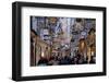 Christmas Decorations in Getreidegasse, Salzburg, Austria, Europe-Hans-Peter Merten-Framed Photographic Print