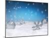 Christmas Decorations in Snow-null-Mounted Photographic Print