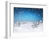 Christmas Decorations in Snow-null-Framed Photographic Print