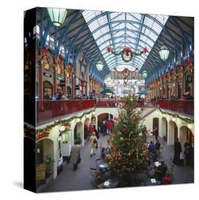 Christmas decorations in the Covent Garden, London, United Kingdom of Great Britain-null-Stretched Canvas
