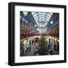 Christmas decorations in the Covent Garden, London, United Kingdom of Great Britain-null-Framed Art Print