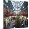 Christmas decorations in the Covent Garden, London, United Kingdom of Great Britain-null-Mounted Art Print