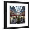 Christmas decorations in the Covent Garden, London, United Kingdom of Great Britain-null-Framed Art Print