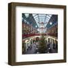 Christmas decorations in the Covent Garden, London, United Kingdom of Great Britain-null-Framed Art Print