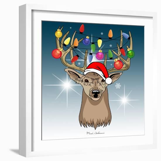 Christmas Deer 2-Mark Ashkenazi-Framed Giclee Print