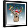 Christmas Deer 2-Mark Ashkenazi-Framed Giclee Print