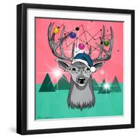 Christmas Deer 3-Mark Ashkenazi-Framed Giclee Print