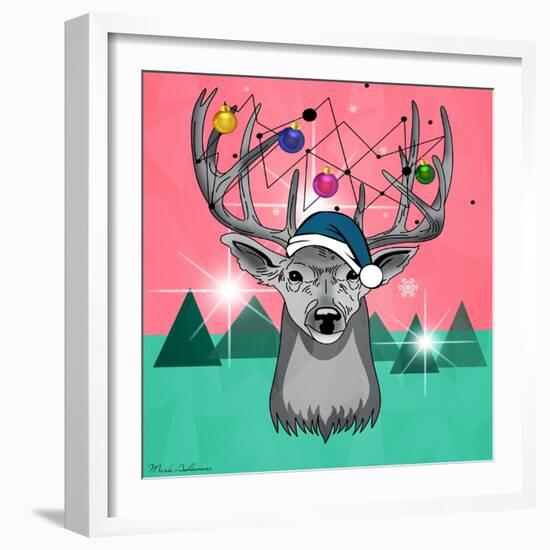 Christmas Deer 3-Mark Ashkenazi-Framed Giclee Print