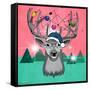 Christmas Deer 3-Mark Ashkenazi-Framed Stretched Canvas