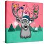 Christmas Deer 3-Mark Ashkenazi-Stretched Canvas