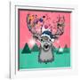 Christmas Deer 3-Mark Ashkenazi-Framed Giclee Print