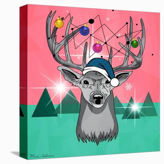 Christmas Deer 3-Mark Ashkenazi-Stretched Canvas