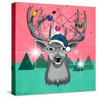 Christmas Deer 3-Mark Ashkenazi-Stretched Canvas